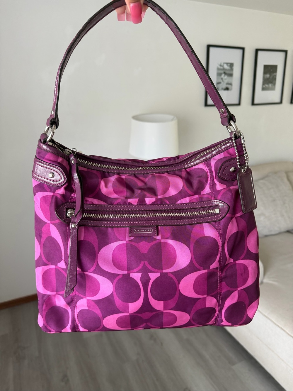 Vintage Y2K Coach Daisy Signature Kaleidoscope Hobo Bag